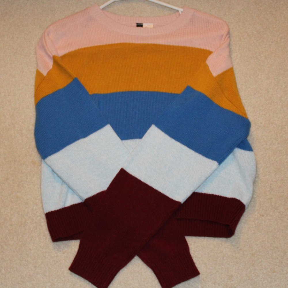 Striped Cropped Sweater